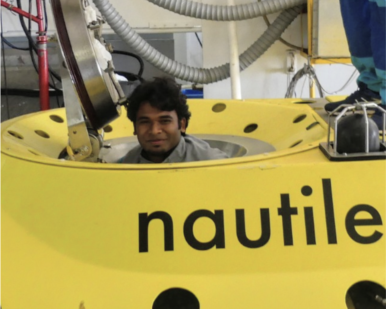 Inside the Nautile submersible